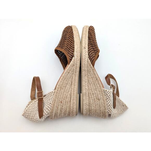 Azura by Spring Step Lia Espadrille Wedge Sandal Women's Brown Size US8.5 EU39 - Picture 8 of 11